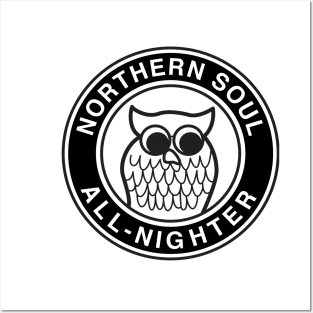 Northern Soul All-nighter Owl Posters and Art